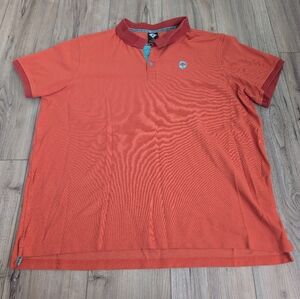 Outdoor Afro X REI Co-op Orange Men's Polo Shirt Sz XL